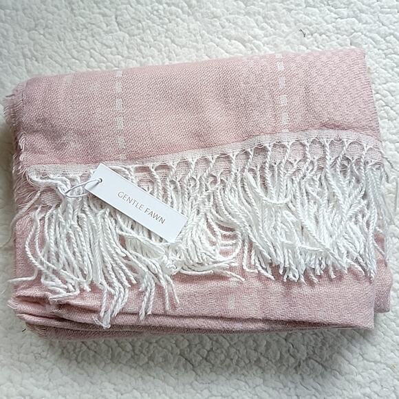 Pink Fringe Kimono Gentle Fawn The Hermosa Cover Up Womens Sweater Size Small - Picture 4 of 6